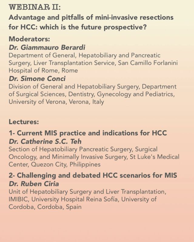 Preparando mi siguiente ponencia en este tremendo webinar internacional del grupo de trabajo HE.RC.O.LE.S
Abierto y gratuito en el link! 👇🏼

https://cecongressi.it/eventi/the-hepatocellular-carcinoma-diaries-ii-webinar/

#cirugia #salud #medicina #surgery #cirujano #doctor #medico #hospital #clinica #medicine #medicos #quirofano @quironsalud @hureinasofia @diario_cordoba @cordobabn @topdoctors_es